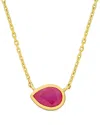 Rina Limor 10k 0.72 Ct. Tw. Ruby Necklace