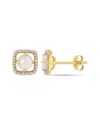 Rina Limor 10k 0.73 Ct. Tw. Diamond & Opal Earrings