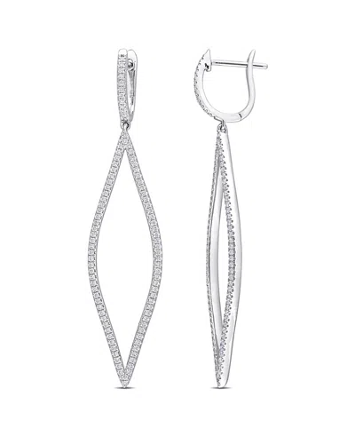 Rina Limor 10k 0.74 Ct. Tw. Diamond Earrings In Silver