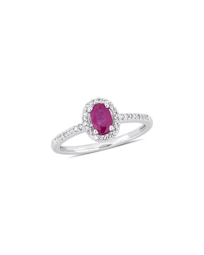 RINA LIMOR RINA LIMOR 10K 0.75 CT. TW. DIAMOND & RUBY RING