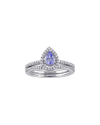 RINA LIMOR RINA LIMOR 10K 0.79 CT. TW. DIAMOND & TANZANITE RING SET