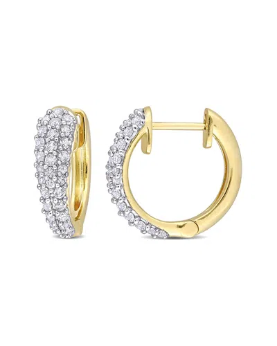 Rina Limor 10k 0.83 Ct. Tw. White Sapphire Clip-on Earrings