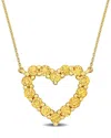 Rina Limor 10k 0.84 Ct. Tw. Citrine Heart Pendant
