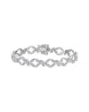 Rina Limor 10k 0.88 Ct. Tw. Diamond & White Sapphire Bracelet