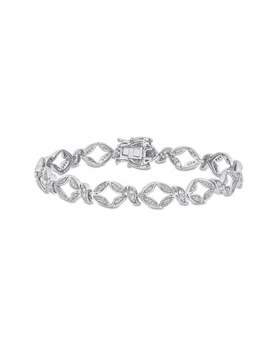Rina Limor 10k 0.88 Ct. Tw. Diamond & White Sapphire Bracelet