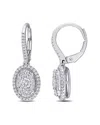 Rina Limor 10k 0.98 Ct. Tw. Diamond Halo Earrings