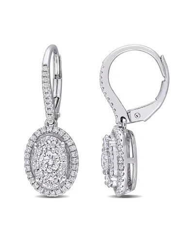 Rina Limor 10k 0.98 Ct. Tw. Diamond Halo Earrings