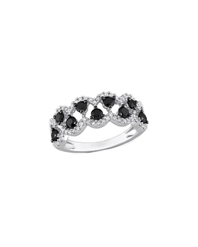 Rina Limor 10k 0.98 Ct. Tw. Diamond Open Ring In Silver