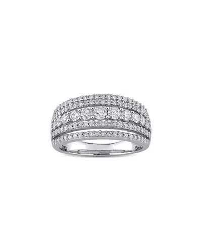 Rina Limor 10k 0.99 Ct. Tw. Diamond Anniversary Band In Silver
