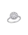 Rina Limor 10k 1.02 Ct. Tw. Diamond Halo Ring