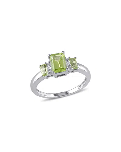 Rina Limor 10k 1.26 Ct. Tw. Diamond & Peridot Ring