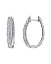 Rina Limor 10k 1.29 Ct. Tw. White Sapphire Clip-on Earrings