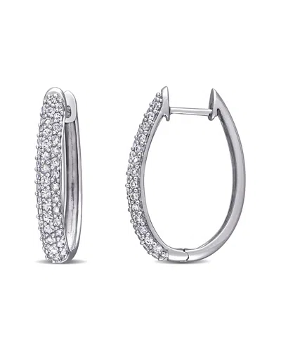 Rina Limor 10k 1.29 Ct. Tw. White Sapphire Clip-on Earrings
