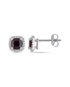 Rina Limor 10k 1.40 Ct. Tw. Diamond & Garnet Earrings