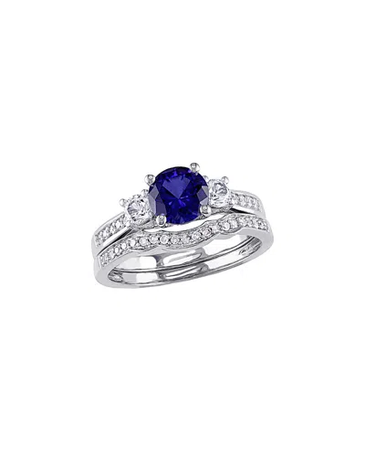 Rina Limor 10k 1.43 Ct. Tw. Diamond & Gemstone Ring In Silver