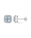 Rina Limor 10k 1.80 Ct. Tw. Diamond & Aquamarine Earrings
