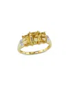 Rina Limor 10k 2.34 Ct. Tw. Diamond & Citrine Ring