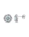 Rina Limor 10k 2.41 Ct. Tw. Diamond & Aquamarine Earrings
