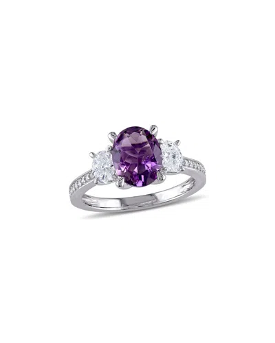 Rina Limor 10k 2.60 Ct. Tw. Diamond & Amethyst Ring