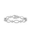Rina Limor 10k 2.60 Ct. Tw. Diamond & White Sapphire Bracelet