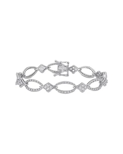 RINA LIMOR RINA LIMOR 10K 2.60 CT. TW. DIAMOND & WHITE SAPPHIRE BRACELET