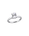 Rina Limor 10k 2.95 Ct. Tw. White Sapphire Solitaire Ring
