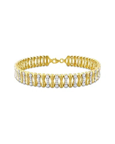 Rina Limor 3ct Tdw Diamond Bangle Bracelet In 10k Yellow Gold
