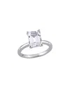 Rina Limor 10k 3.69 Ct. Tw. White Sapphire Solitaire Ring