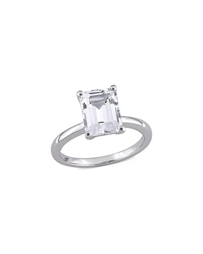 Rina Limor 10k 3.69 Ct. Tw. White Sapphire Solitaire Ring