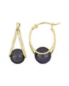Rina Limor 10k 8-8.5mm Pearl Drop Hoops