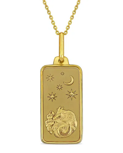 Rina Limor 10k Capricorn Pendant In Gold