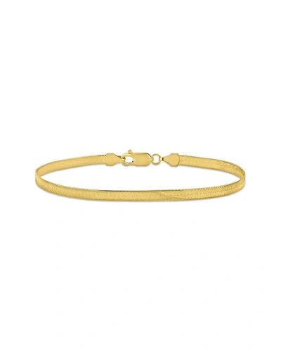 Rina Limor 10k Herringbone Bracelet In Gold