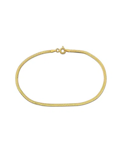 Rina Limor 10k Herringbone Bracelet In Gold