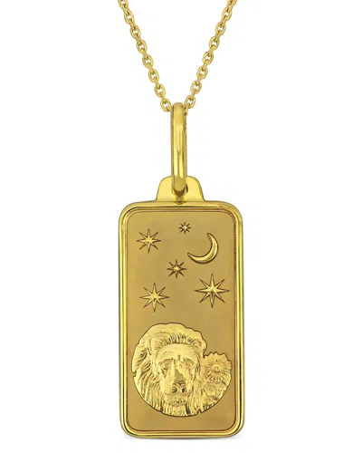 Rina Limor 10k Leo Pendant In Gold