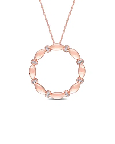 Rina Limor 10k Rose Gold 0.08 Ct. Tw. Diamond Necklace