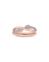 Rina Limor 10k Rose Gold 0.25 Ct. Tw. Diamond Twist Ring