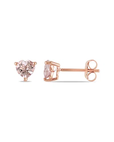 Rina Limor 10k Rose Gold 1.00 Ct. Tw. Morganite Earrings
