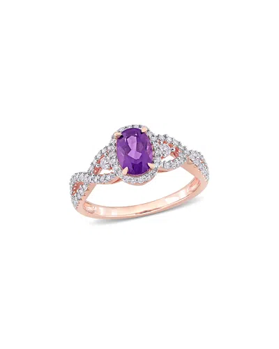 Rina Limor 10k Rose Gold 1.13 Ct. Tw. Diamond & Gemstone Ring