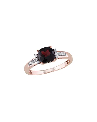 Rina Limor 10k Rose Gold 1.38 Ct. Tw. Diamond & Garnet Ring