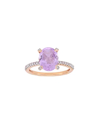 Rina Limor 10k Rose Gold 2.47 Ct. Tw. Diamond & Rose De France Ring