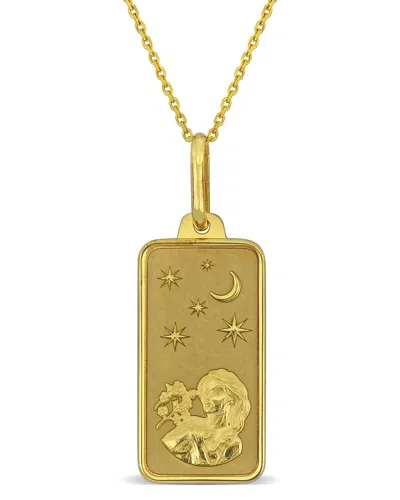 Rina Limor 10k Virgo Pendant In Gold