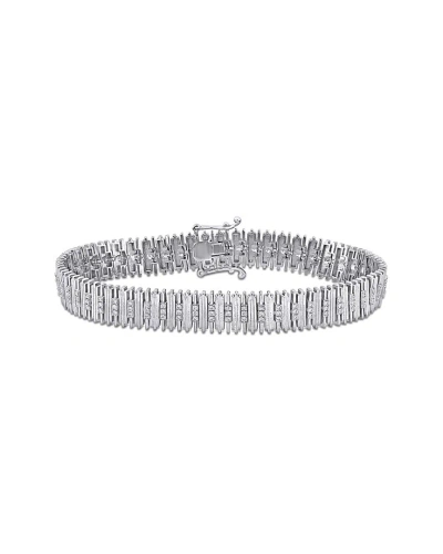 Rina Limor 14k 0.81 Ct. Tw. Diamond Wide Bracelet In Metallic