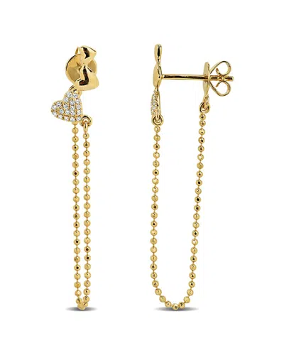 Rina Limor 14k 0.08 Ct. Tw. Diamond Drop Earrings In Gold