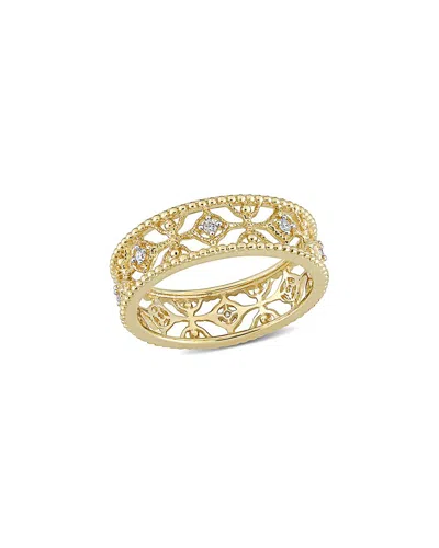 Rina Limor 14k 0.1 Ct. Tw. Diamond Lace Anniversary Ring In Gold