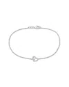 Rina Limor 14k 0.10 Ct. Tw. Diamond Heart Bracelet