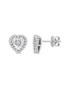Rina Limor 14k 0.11 Ct. Tw. Diamond Heart Earrings