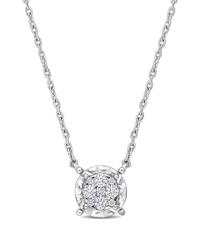 Rina Limor 14k 0.14 Ct. Tw. Diamond Station Necklace