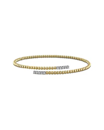 Rina Limor 14k 0.20 Ct. Tw. Diamond Bangle Bracelet In Gold