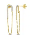 Rina Limor 14k 0.20 Ct. Tw. Diamond Dangle Earrings