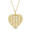Rina Limor 14k 0.20 Ct. Tw. Diamond Heart Necklace